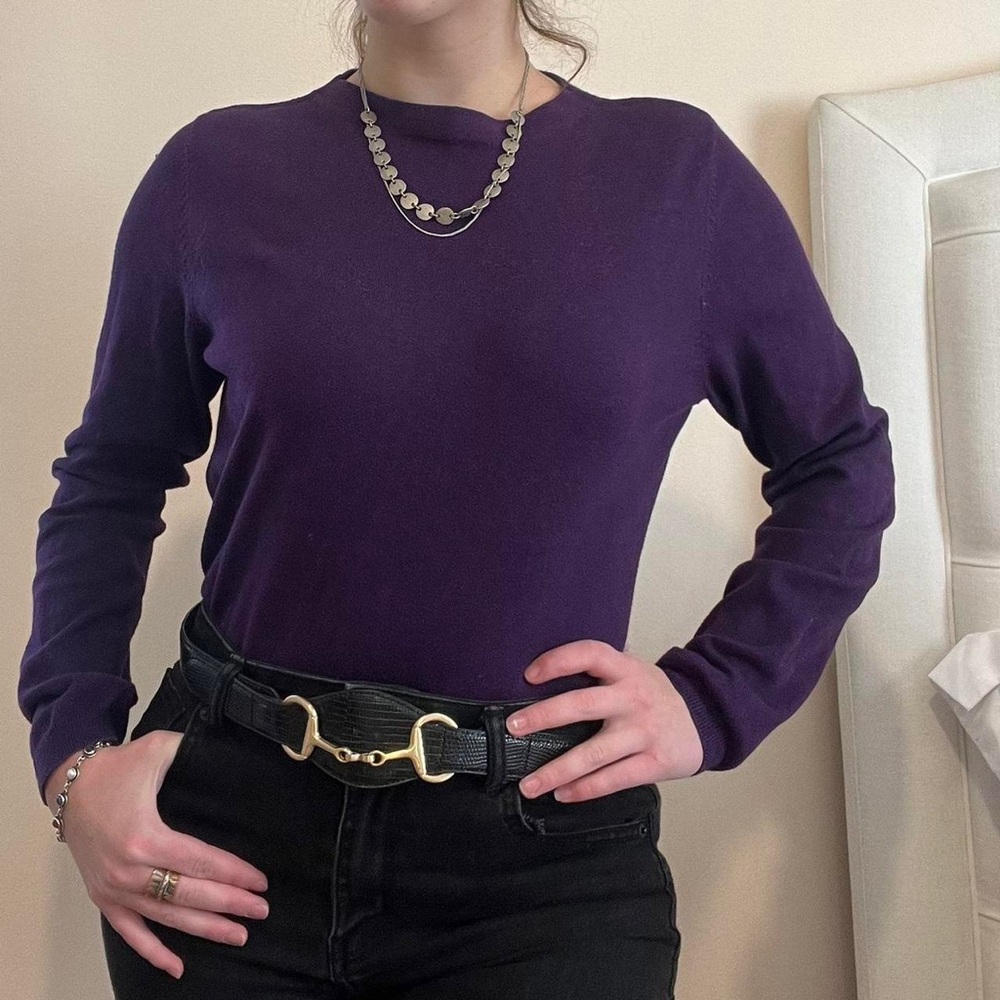 Talbots Purple Sweater